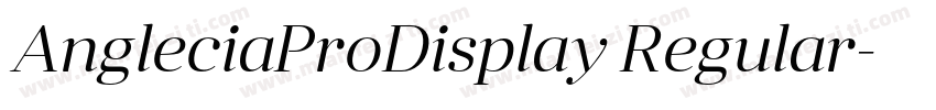 AngleciaProDisplay Regular字体转换